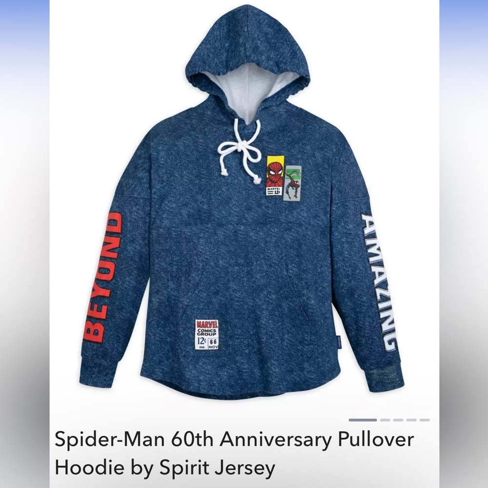 Spider-Man 60th Anniversary Pullover Hoodie by Spirit Jersey - Picture 1 of 5